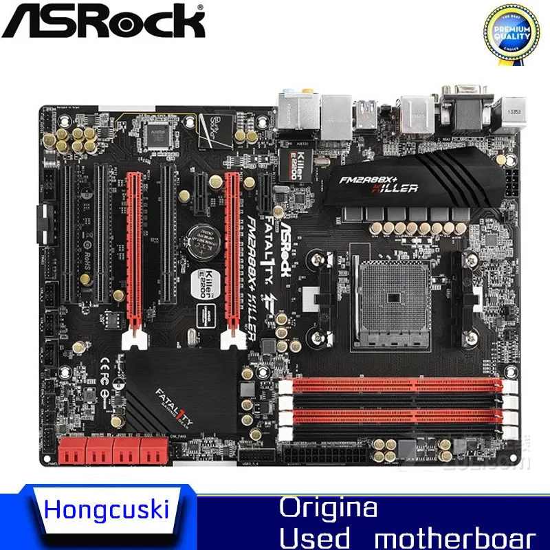 For ASRock FM2A88X+ Killer Original Used Desktop Motherboard A88X Socket FM2+ FM2 DDR3 SATA3 USB3.0 Mainboard