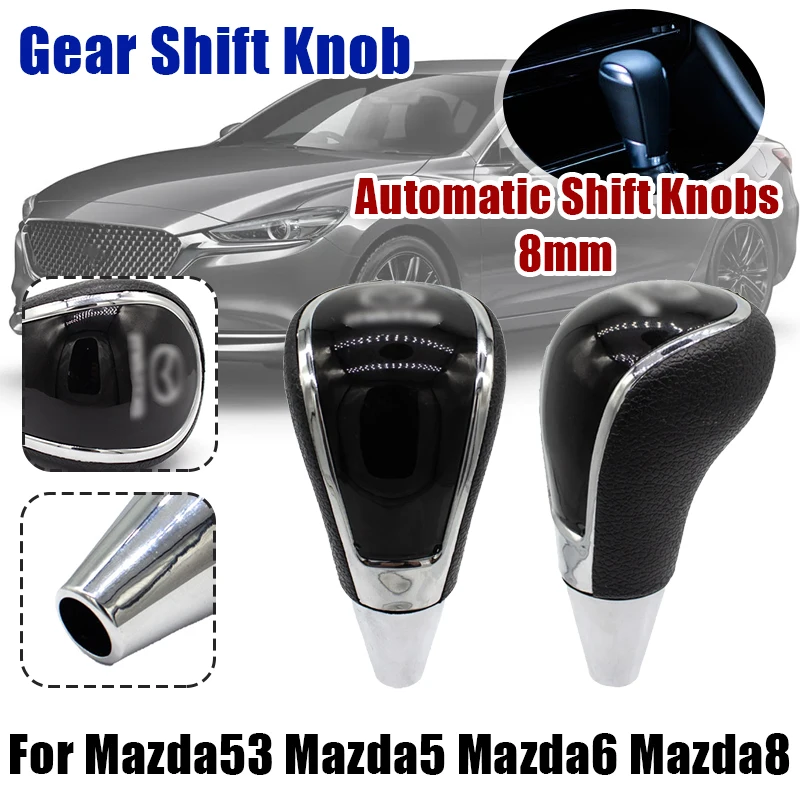 

New Product Black Accessories For Automatic Shift Knobs In Cars For Mazda3 Mazda5 Mazda6 Mazda8 Car Replacement Parts