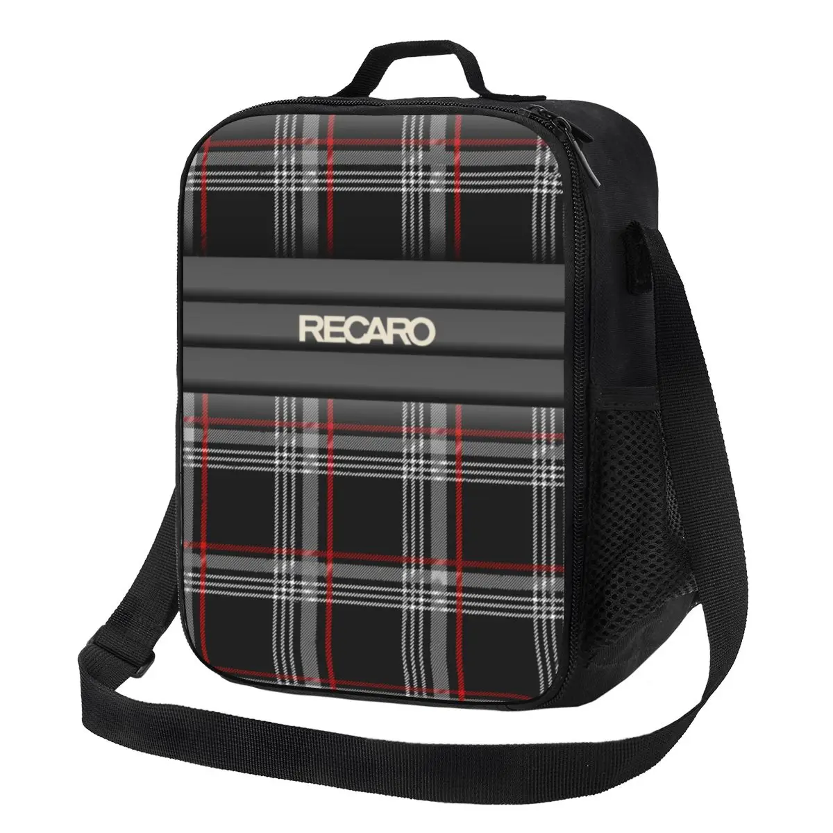 Casual Recaros Insulated Lunch Bag With Shoulder Strap For Men Office Storage Food Box Cooler Thermal Bento Box For Work