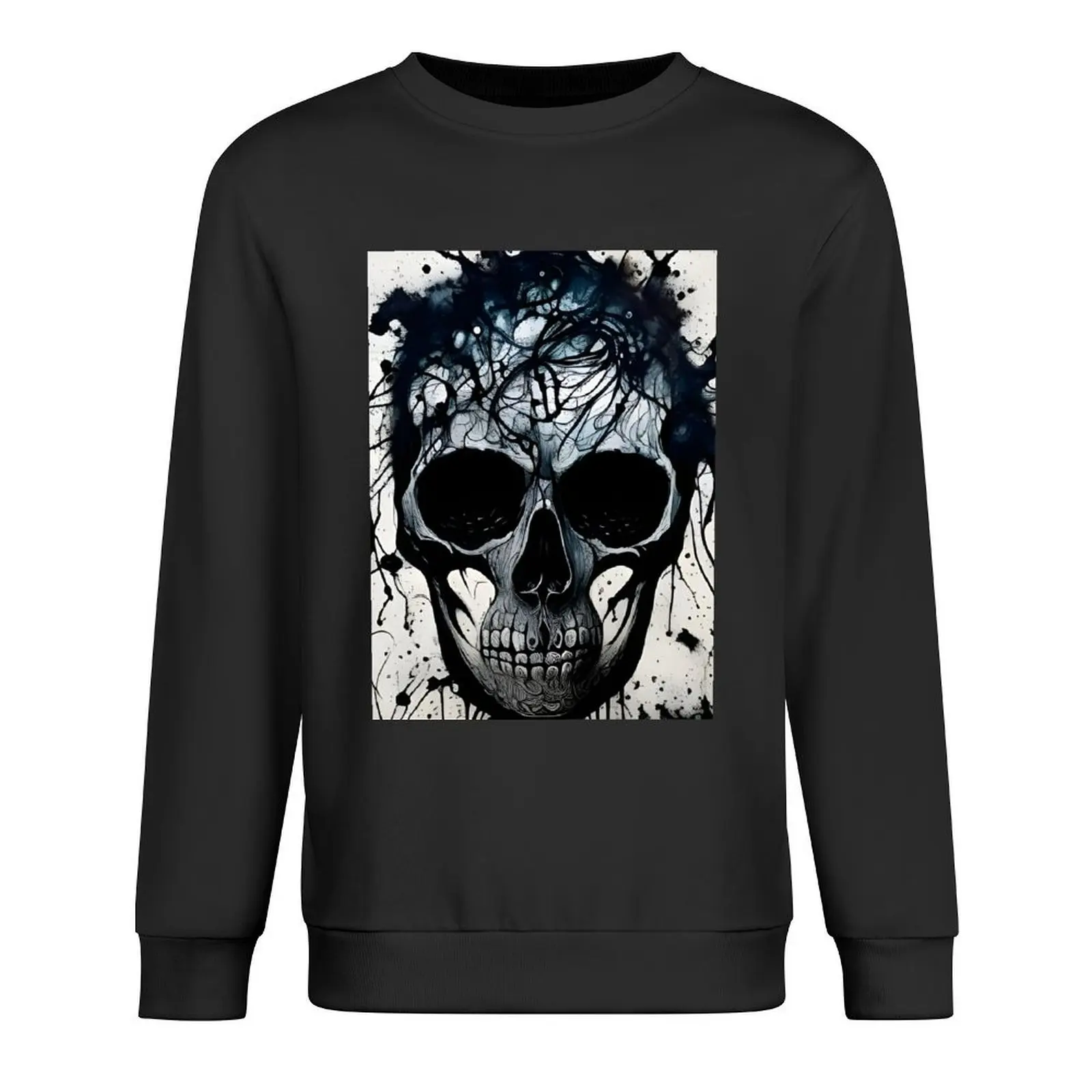 

Dripping Skull Pullover men's clothes men's clothing autumn clothes blouse men's sweatshirts