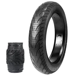ZUKKA E Bike Fat Tire 20x 4.0 Fat Bike Tire Heavy Duty High-Performance E-Bike Mountain Snow Bike Tire Black