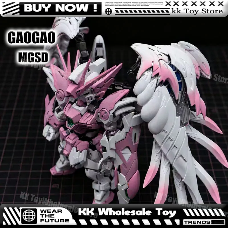 

Новый GAOGAO MGSD Xxxg-00w0 Wing Zero Pink в сборе, комплект моделей, пластиковый скелет, аниме, фигурка робота, пластиковая модель, подарки, игрушки