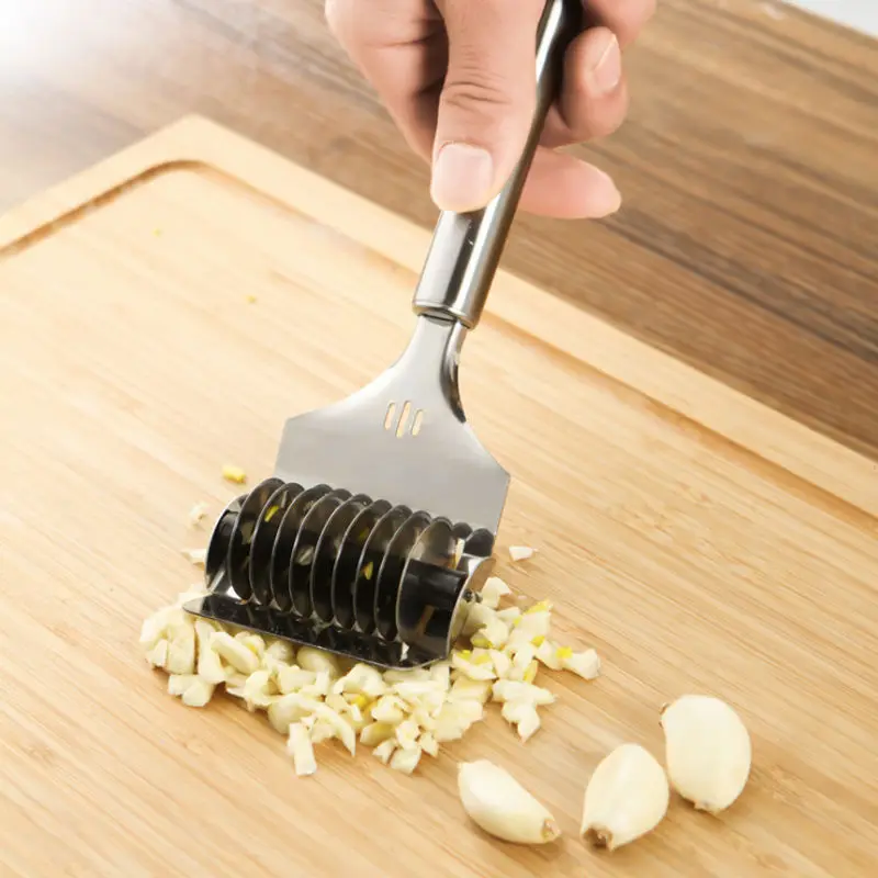 1Pc Manual Stainless Steel Spaghett Noodles Maker Knife Pressing Machine Dough Shallot Garlic Roller Cutter Kitchen Tools