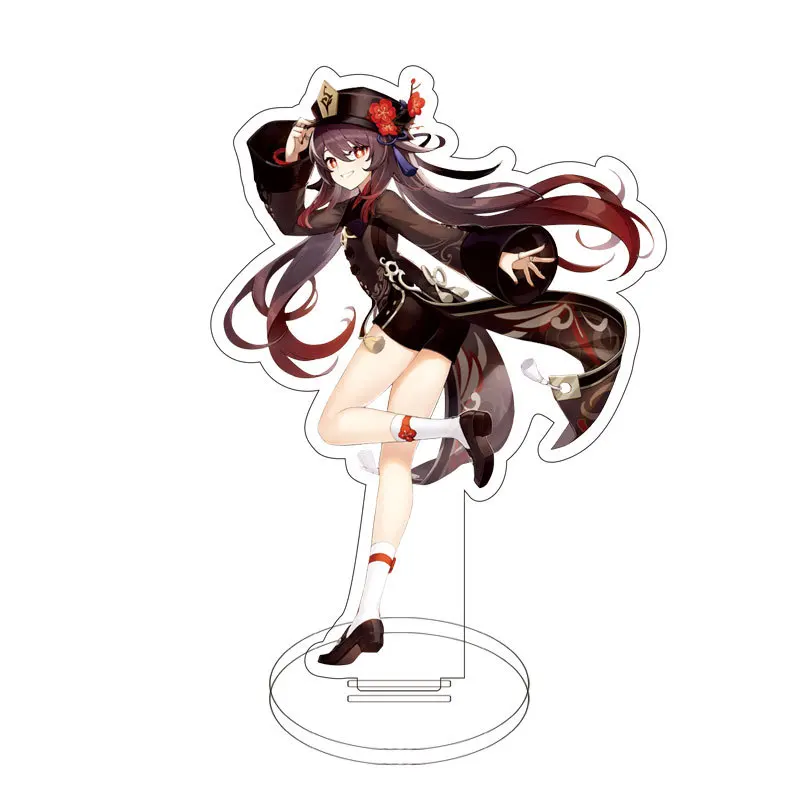 Genshin Impact Anime Figure Acrylic Stand Model Toy Hutao Xiao Yae Miko Kazuha Ayaka Action Figure Desk Decoration for Fans Gift