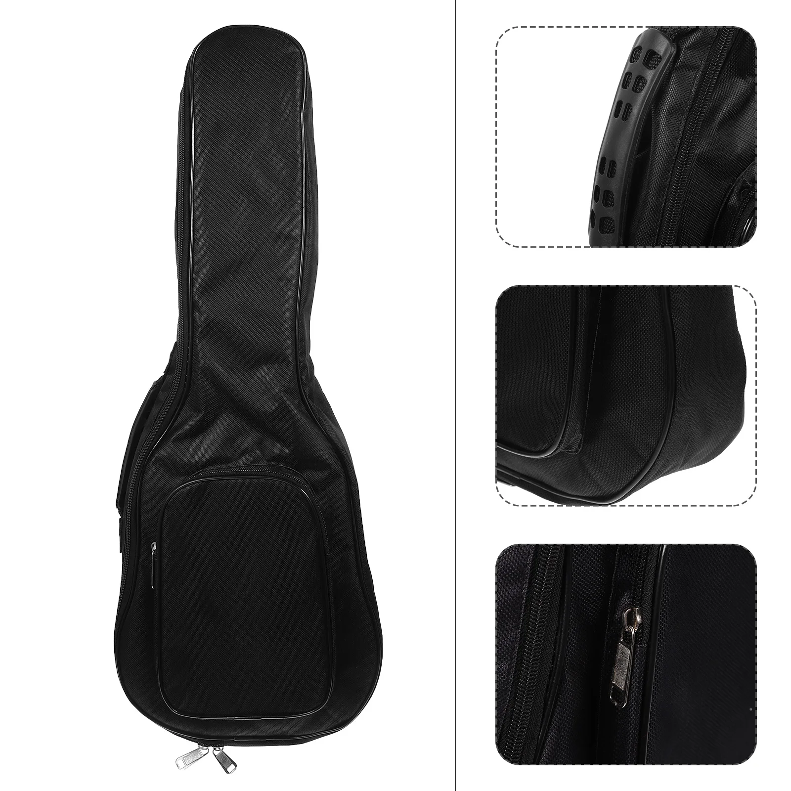 1 قطعة حقيبة حمل القيثارة سماكة قماش أكسفورد مع جيوب مقاومة للخدش خفيفة الوزن حقيبة للتخزين للسفر لسوبرانو