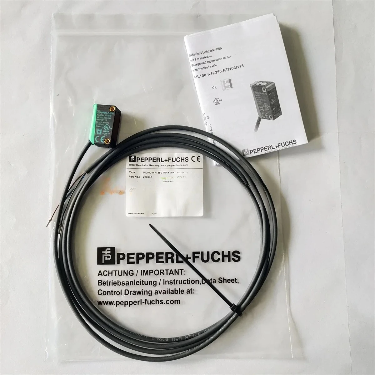 

PEPPERL + FUCHS, 1 шт., новый оригинальный ML100-8-H-350-RT/103/115 223946