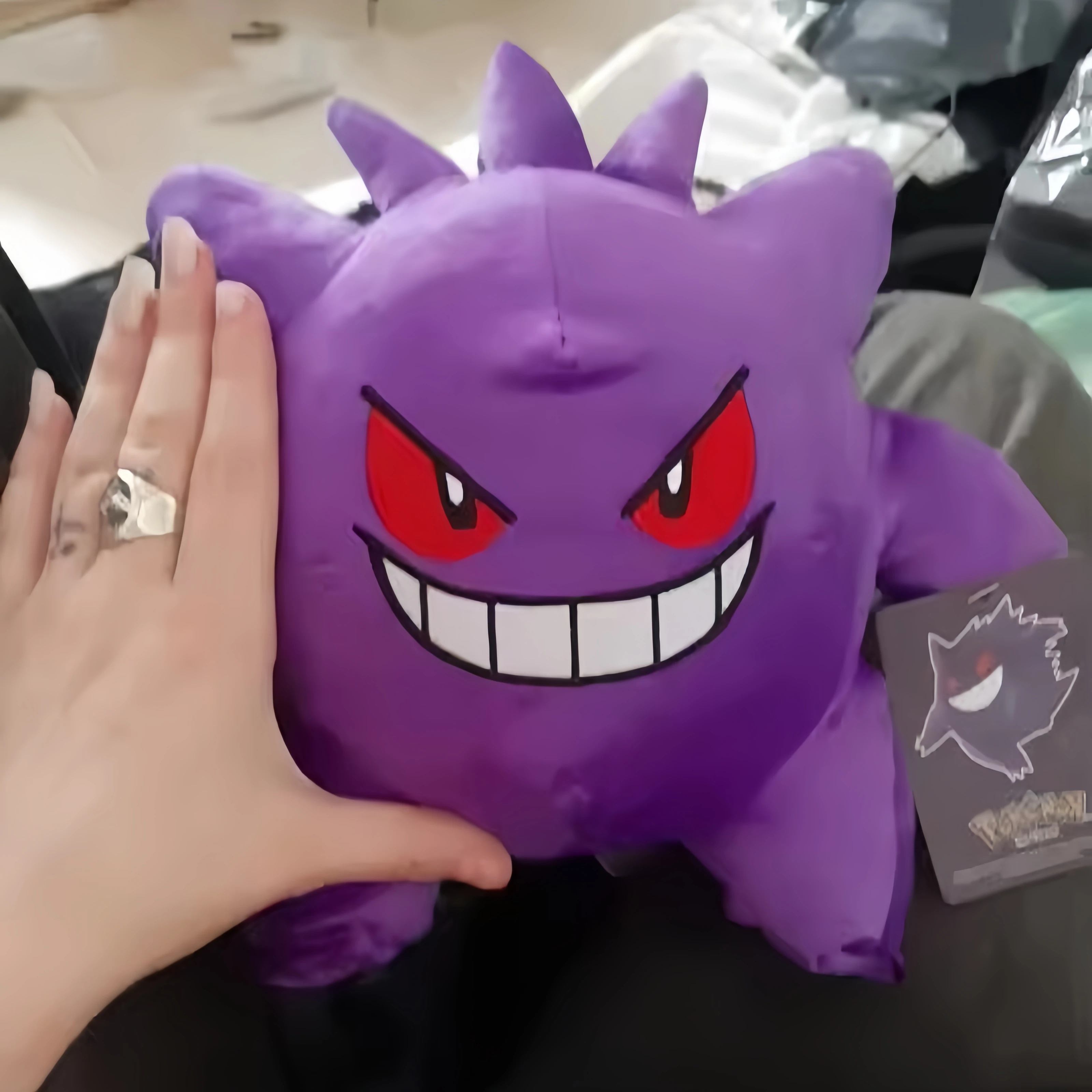 

Cute Anime Pokemon Gengar Plush Toys Devil Peluche Gengar Stuffed Doll Anime Peripheral Plushies Collection Cartoon Room Gift