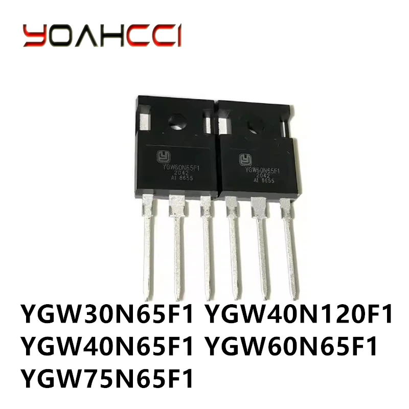 10pcs New Imported Original YGW30N65F1 YGW40N65F1 YGW40N120F1 YGW40N120F1 YGW60N65F1 YGW75N65F1 TO-247 IGBT Tube ATP