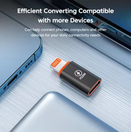 1-4Pcs PD20W USB Type C To Lightning OTG Adapter for iOS Lightning Male to Type C Female Connector Converter for iPhone iPad image 4
