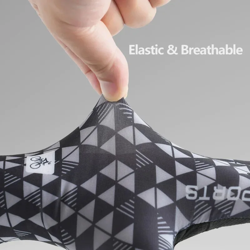 الدمبل رفع الأثقال التدريب نصف اصبع قفازات للجنسين الصيف مرونة عالية الحرير الجليد في الهواء الطلق ركوب الدراجات التخييم قفازات