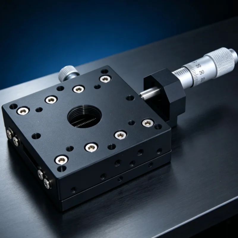 XPG60-A X-axis Precision Linear Stage, Manual Micrometer Knob Type Displacement Working Platform
