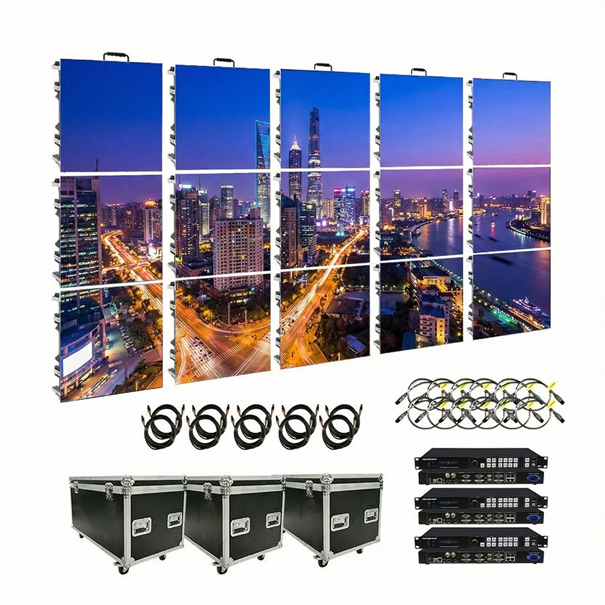 Hot Sell Apro P6 6.67Mm 4800X2880Mm 15.7X9.4Ft V Shape Double Sided Outdoor Advertising Led Billboard Display Screen in Usa