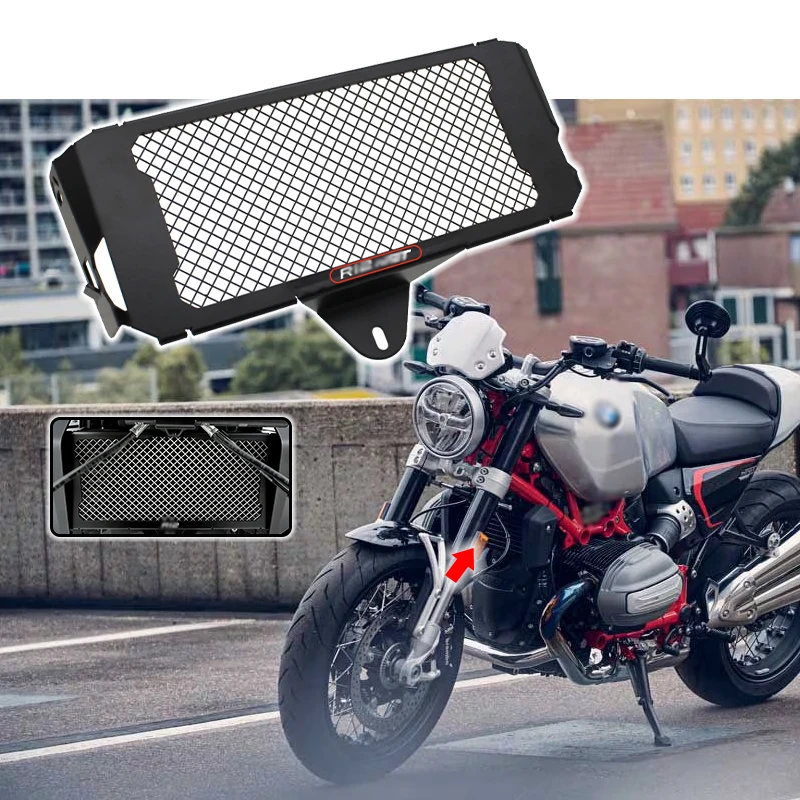 

Motorcycle Radiator Guard Grille Cover Protector Protective Grill Aluminum For BMW R12 R12NINET NineT 2024 2025 Radiator Guards