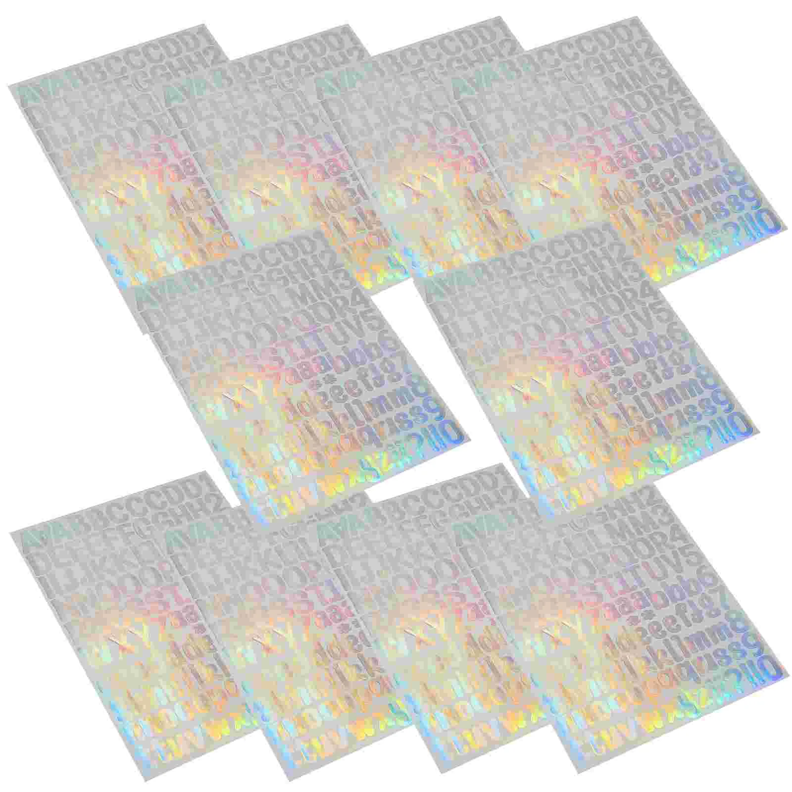 Letter Stickers Alphabet Decals for Home Vinyl Self-adhesive Letters Sticky Scrapbook Decorative Waterproof