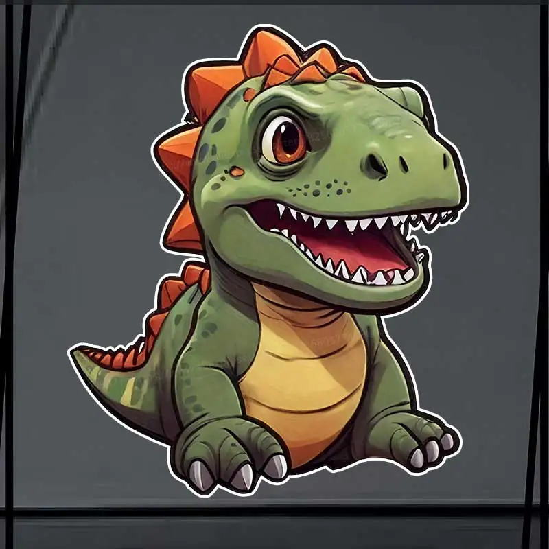

Cute Little Dinosaur Car Sticker Vinyl Decal Waterproof Rear Window Motorcycle Camper Bumper Truck Laptop Decoration SH1073