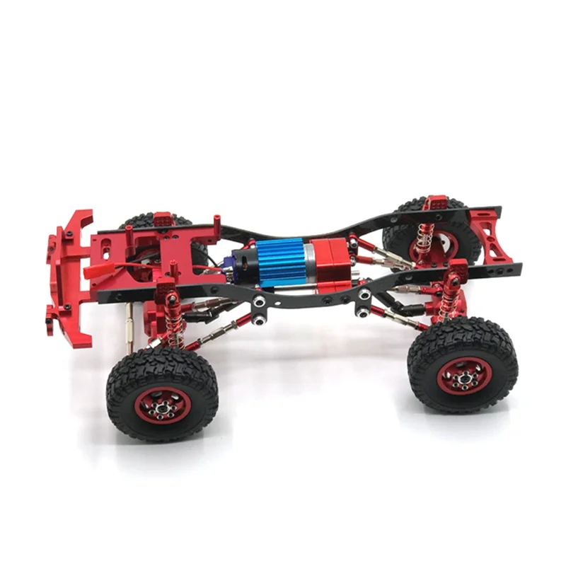 A63T-Base de montaje de varilla de enlace de Metal y soporte Servo de eje hacia arriba para WPL C14 C24 C34 C44 C54 1/16 RC piezas de mejora de coche