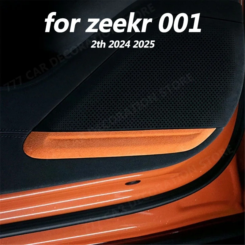 

Decorative accessories inside the car, metal decorative stickers under the door horn for zeekr 001 2th 2024 2025