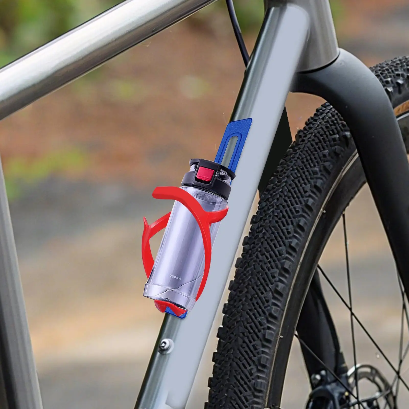 Adaptador de soporte para botella de bicicleta, extensor de montaje para botella de bicicleta, posicionador de abrazadera para matraz, para ejercicio urbano, torneo de montaña