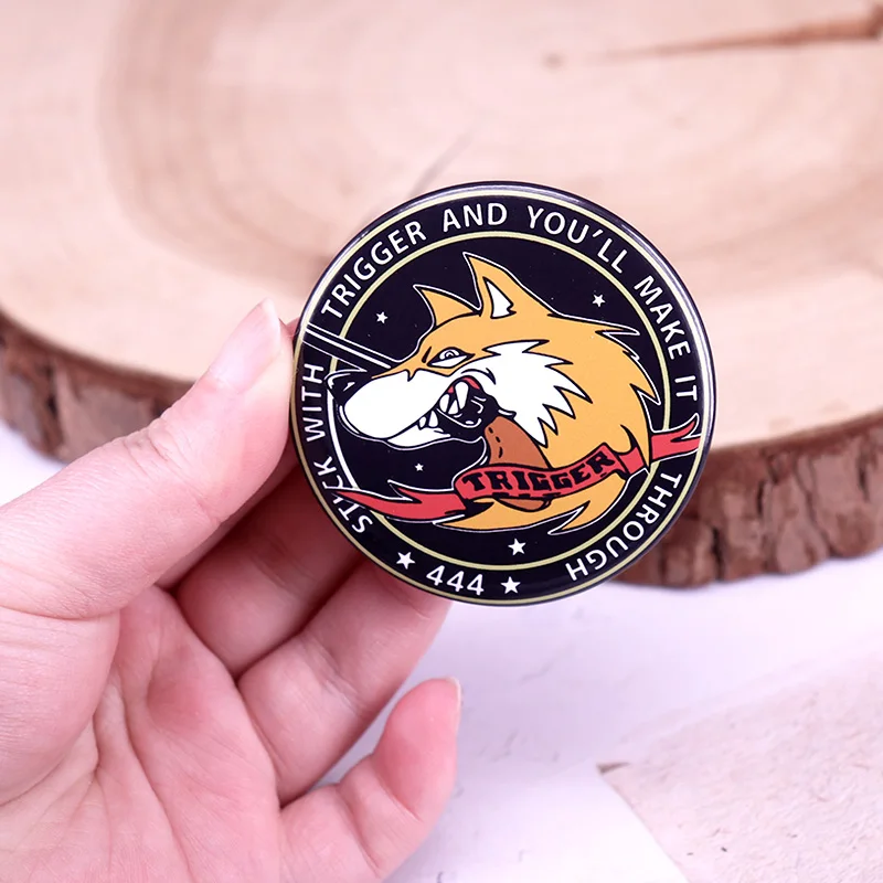 Ace Combat Badge Trigger Button Pin Jogo Flandres Mochila