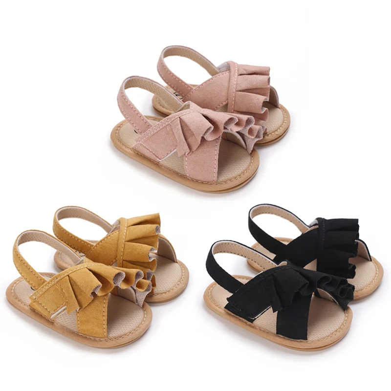 

Baby Girl Sandals Prewalker Summer Infant Girl Soft Soles Princess Sandal 0-18 Month Toddler Flat First Walkers