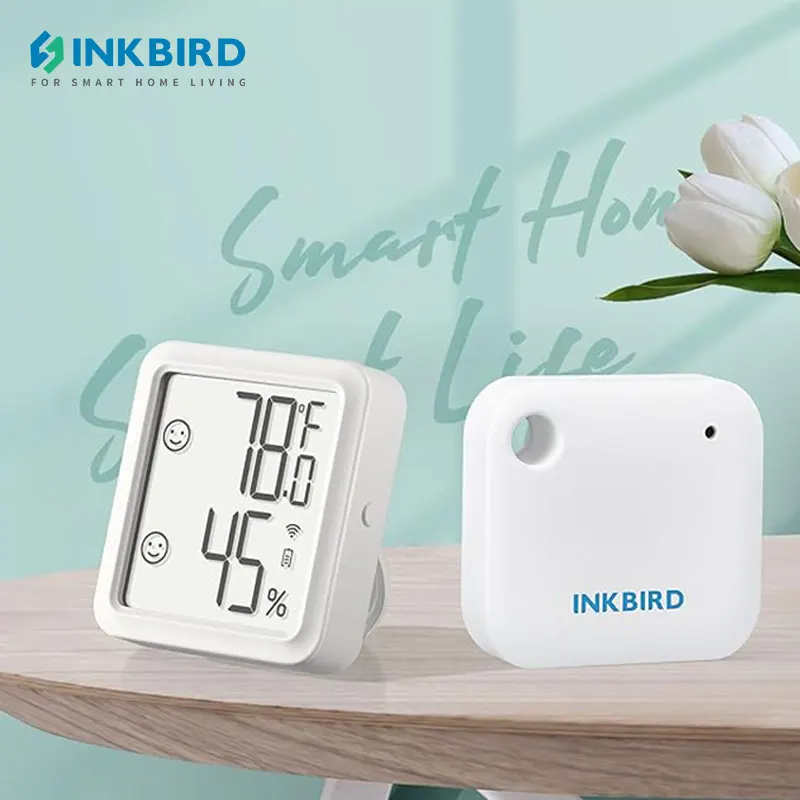 INKBIRD Bluetooth Temperature Humidity Sensor Indoor Smart Thermometer&Hygrometer Data Logger for Food,Home,Greenhouse,Reptiles