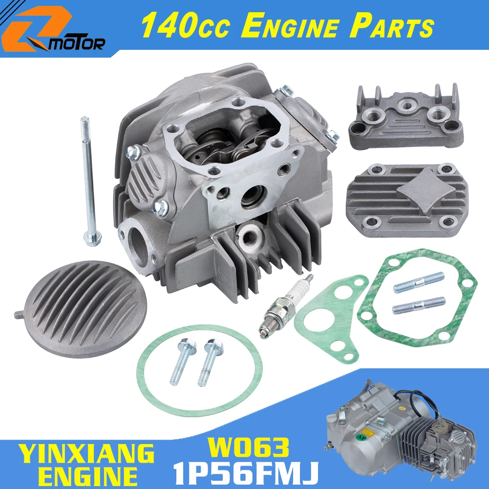 140cc głowica cylindra do silnika zestaw montażowy dla 56mm Cylinder YinXiang 1 p56fmj 140cc W063 1 p56fmj-5 W150-5 150cc pitbike brudu