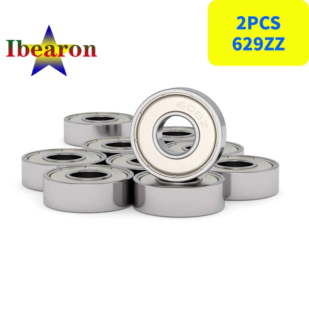 

2PCS 629ZZ Miniature Deep Groove Ball Bearings High Quality Double Metal Shielded Bearing Bearing Steel