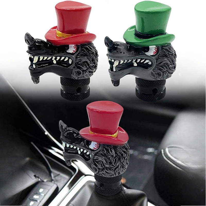 Personalized wolf head detachable manual gear head Wear resistant and high temperature resistant car modified gear head