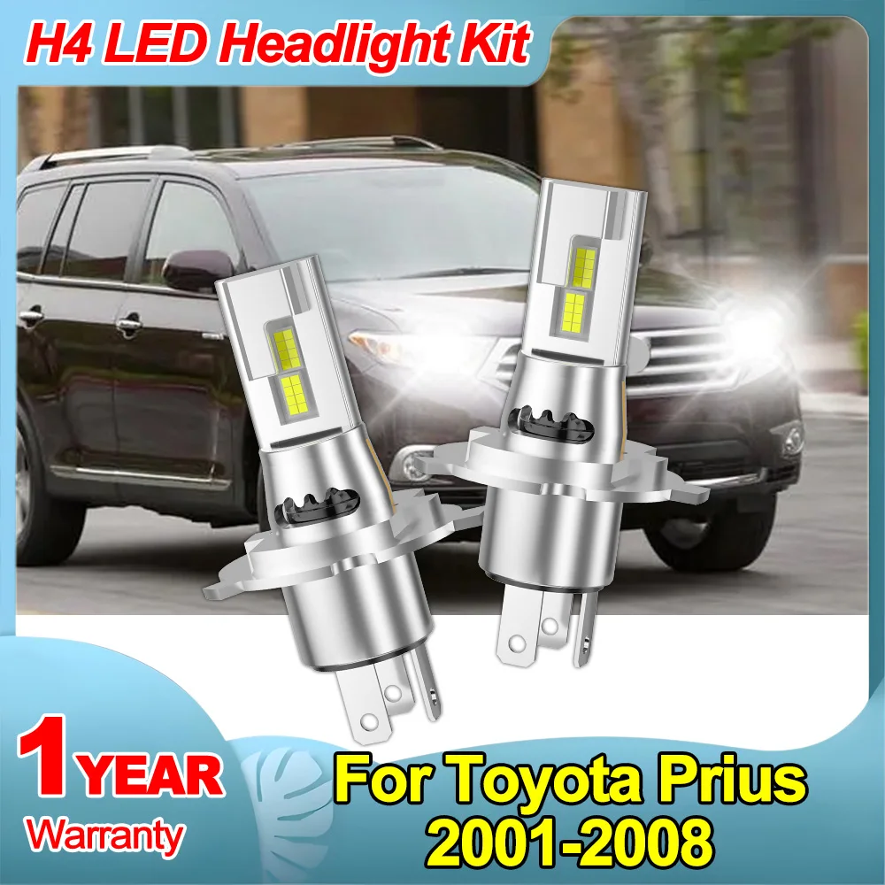 

For Toyota Prius 2001-2008 Upgraded H4/9003/HB2 Light Bulbs 20000LM Ultra-Brighter 6000K White Conversion Kit IP68 Waterproof