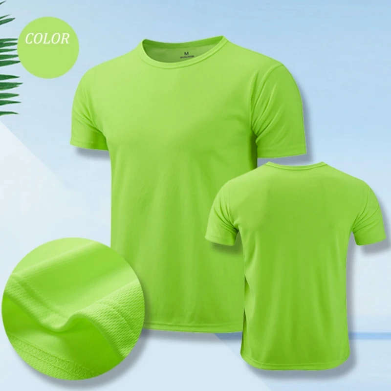 Männer Frauen Quick Dry Kurzarm Sport T Shirt Gym Trikots Fitness Shirt Trainer Lauf T-Shirt Teenager Atmungsaktive Sportswears – Detail 5