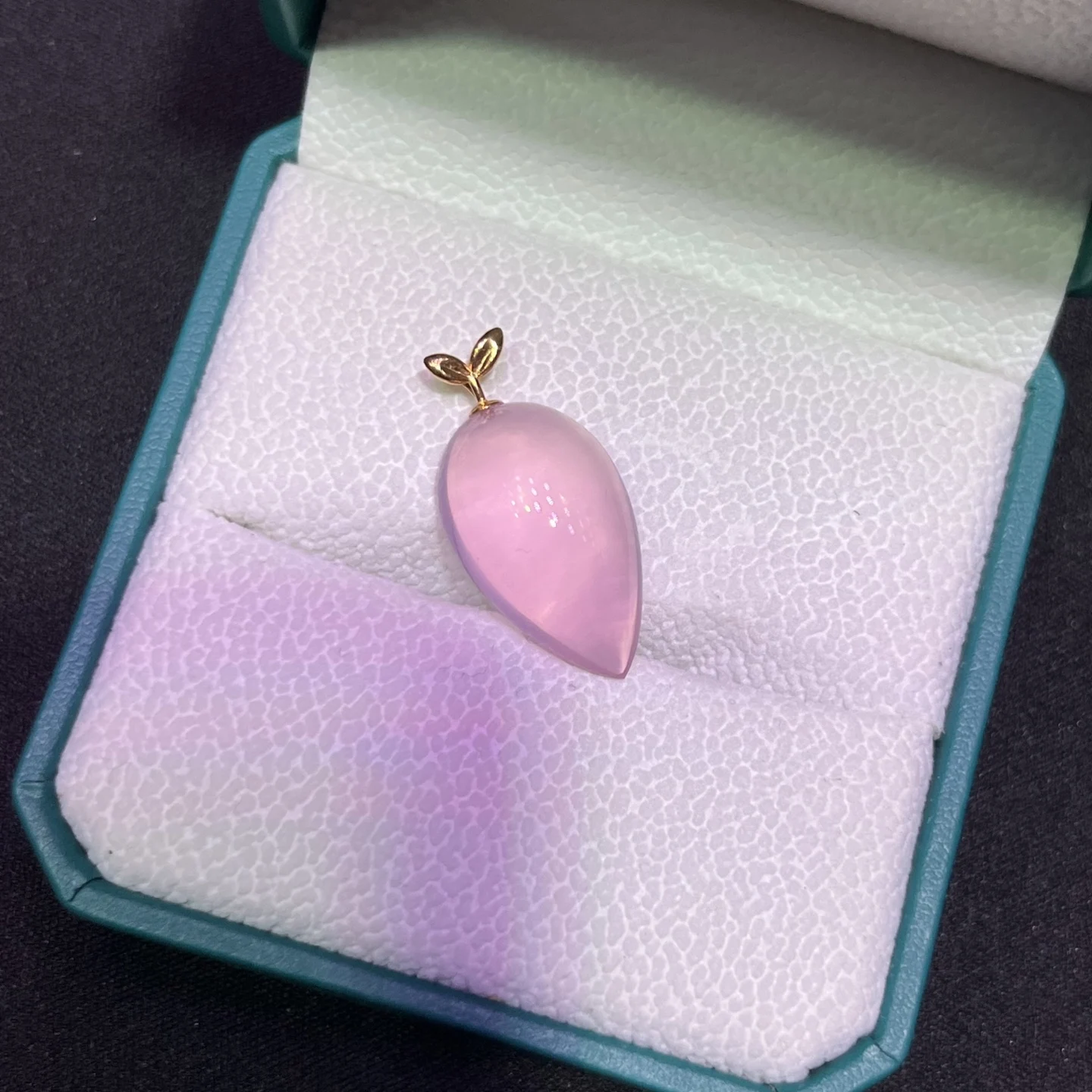 

Natural Rose Quartz Necklace Pendant Jewelry For Women Lady 18K Gold Beauty Love Gift 23x14 Beads Healing Crystal Jewelry AAAAA