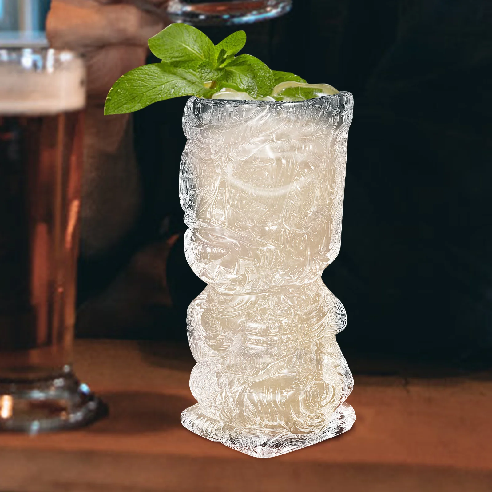 

Керамическая кружка с черепом Тики, коктейльная чашка, 450 мл, креативный дизайн, вечерние, бар, украшение для дома, стеклянные чашки Тики, коктейльная чашка