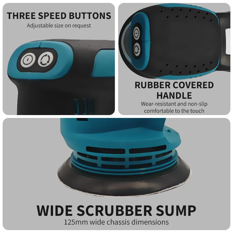 Szlifierka oscylacyjna akumulatorowa Makita 18V do drewna, szlifowania, polerowania szpachli, narzędzia kompatybilne z akumulatorami Makita