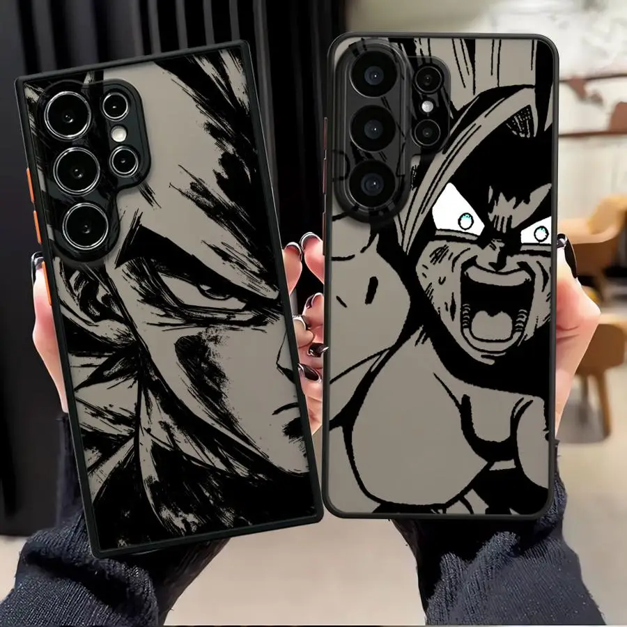 D-Dragon Balls Vegeta Goku Case for Samsung Galaxy S26 S21 S24 Plus S22 S25 Ultra Note 20 Ultra 10+ S20 FE S23 FE Funda Back