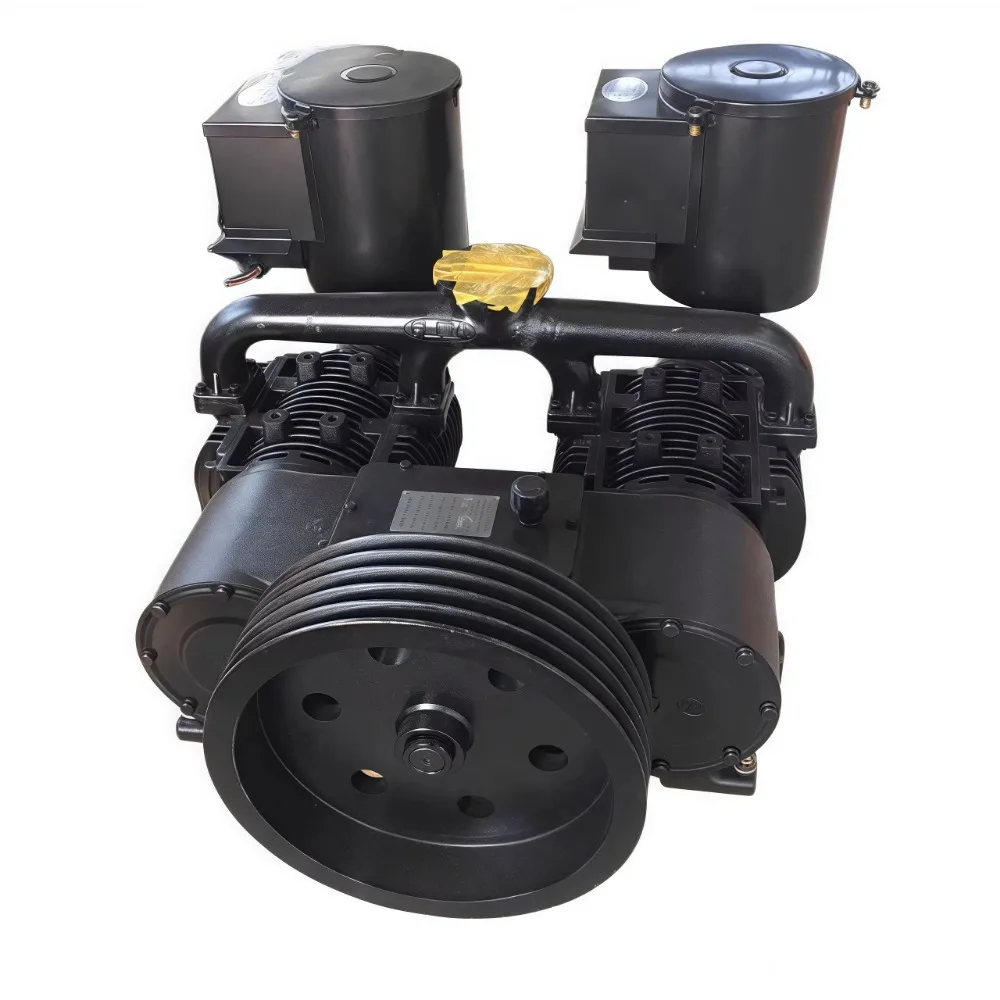 Practical Durable Dual-Cylinder Air Compressor Pump Oil-less Lubrication 14m Air Capacity Air for Bulk Cement Tanker Trucks