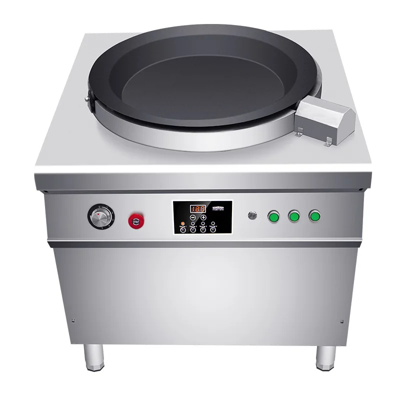 Fry Pan 360 Rotary Dumpling Fryer For Restaurants Wholesale Automatic Rotating Frying Oven