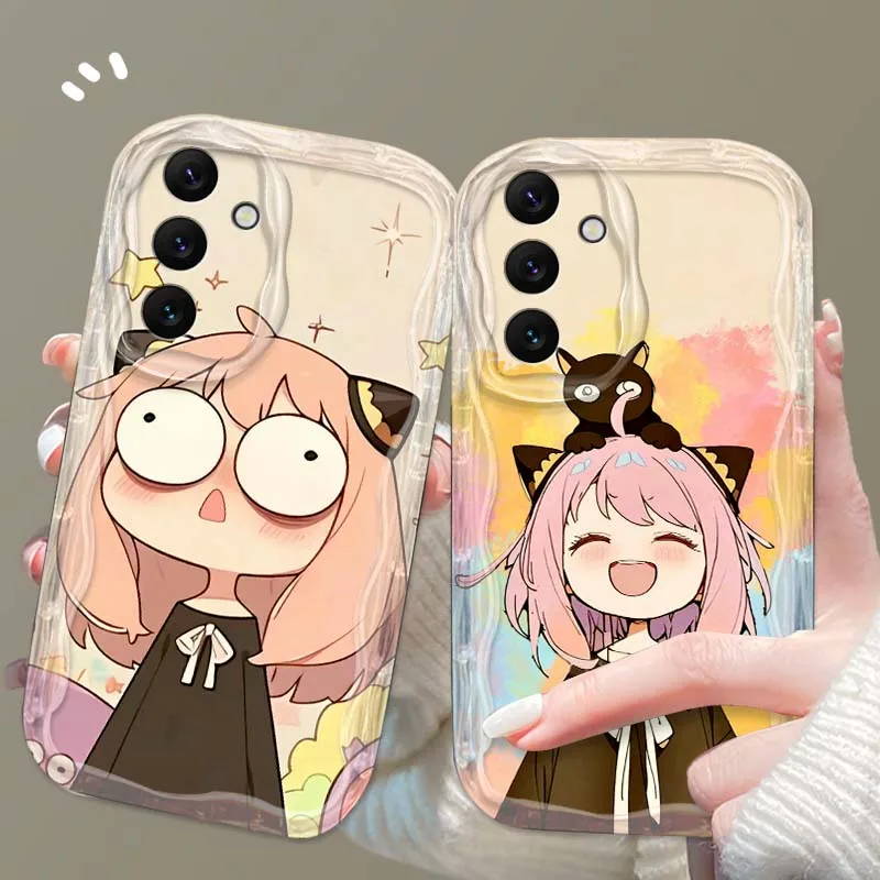 

SPY x FAMILY Anya Kawaii Vivid For Samsung A73 A72 A71 A56 A55 A54 A53 A52 A51 A32 A36 A26 A25 A13 A14 5G Wave Oil Phone Case