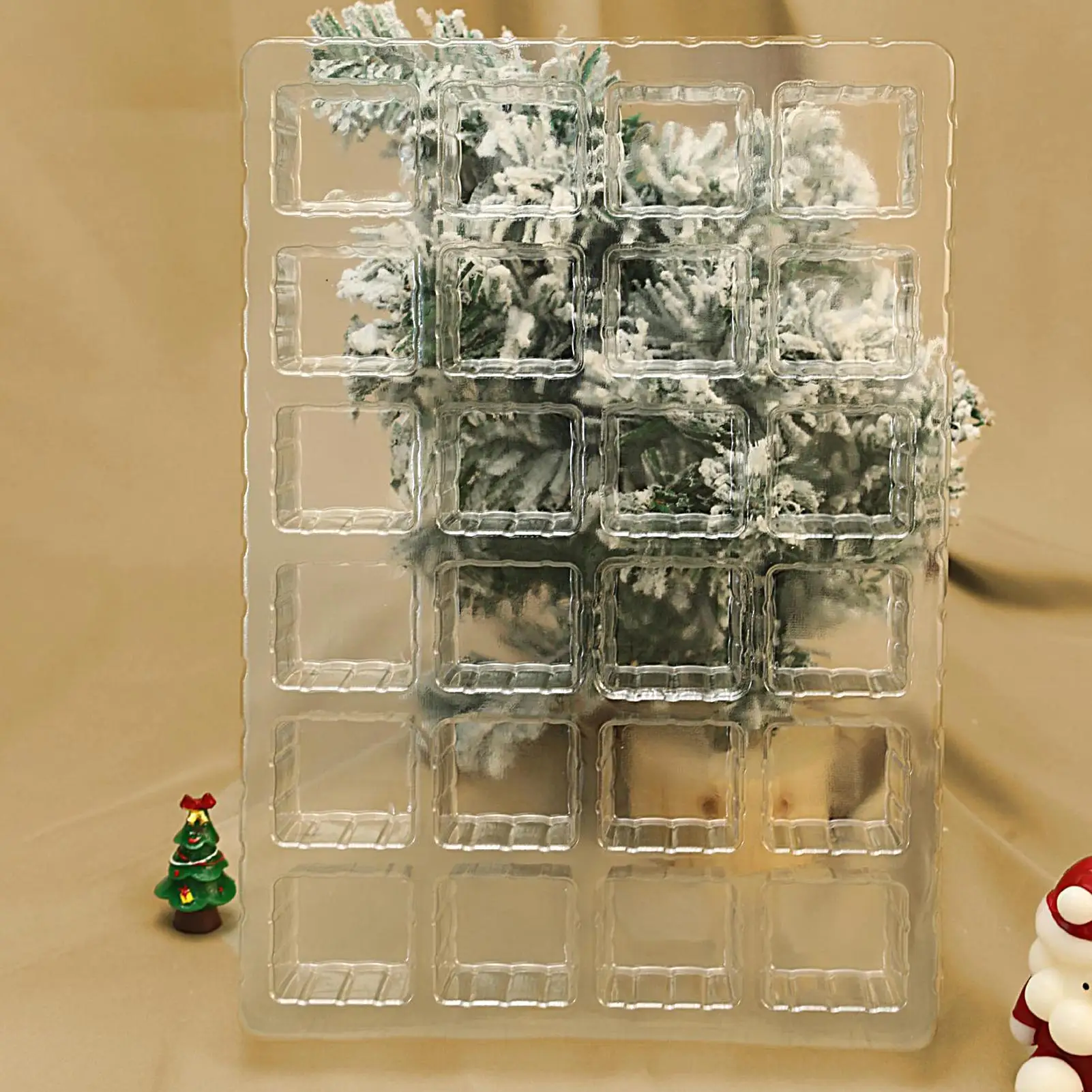 

Праздничный обратный отсчет, 24-дневные пустые коллекционные коробки, рождественский праздник, обратный отсчет для дома, гостиной, спальни, школы, вечеринки, ежедневного использования