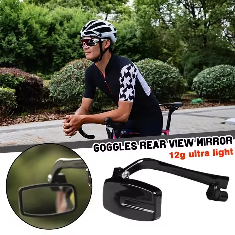 

Riding Glasses Rearview Mirror Mini Helmet Reflector Multi-angle Adjustable Bicycle Cycling Mirrors Eyeglass Bike Accessories