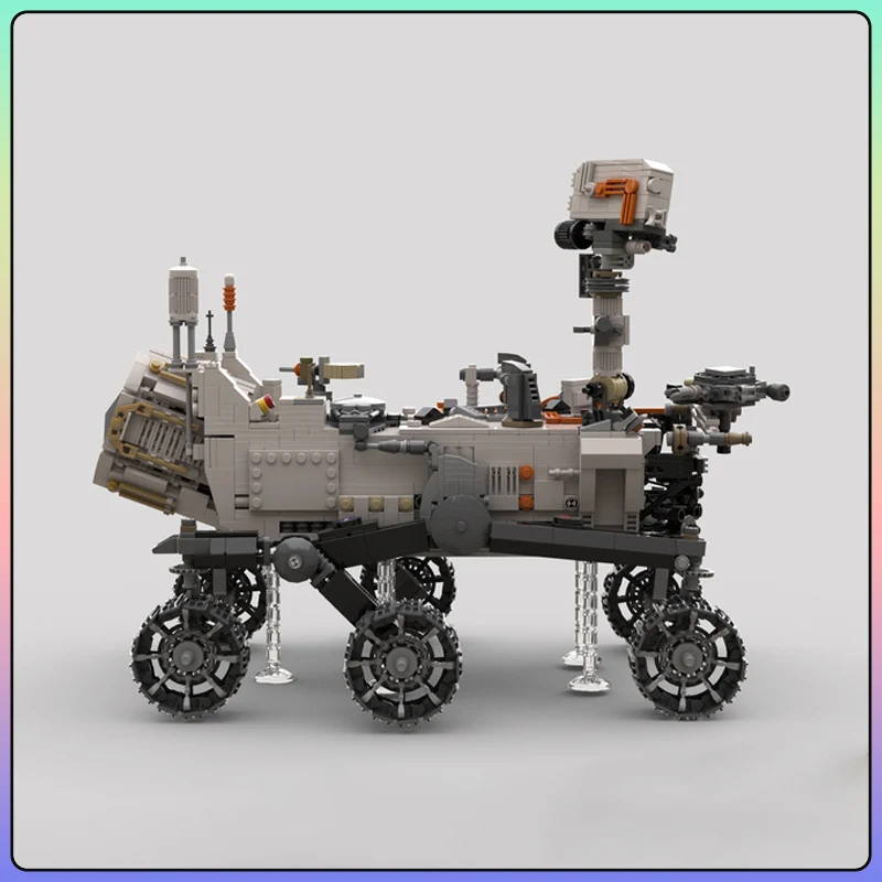 Space Exploration Series MOC Mars Curiosity Rover 1:9 Scale Nuclear Power Drive Building Block Set DIY Boy Toys Christmas Gifts