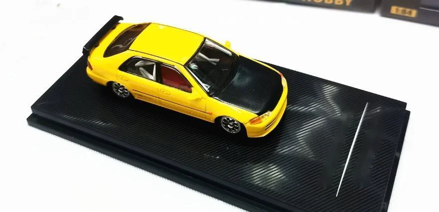 Rare Carbon Fiber Engine Hood 1/64 New Arrival Special Price Die-cast Metal Japanese Classic EG9 Car Model Toys For Children