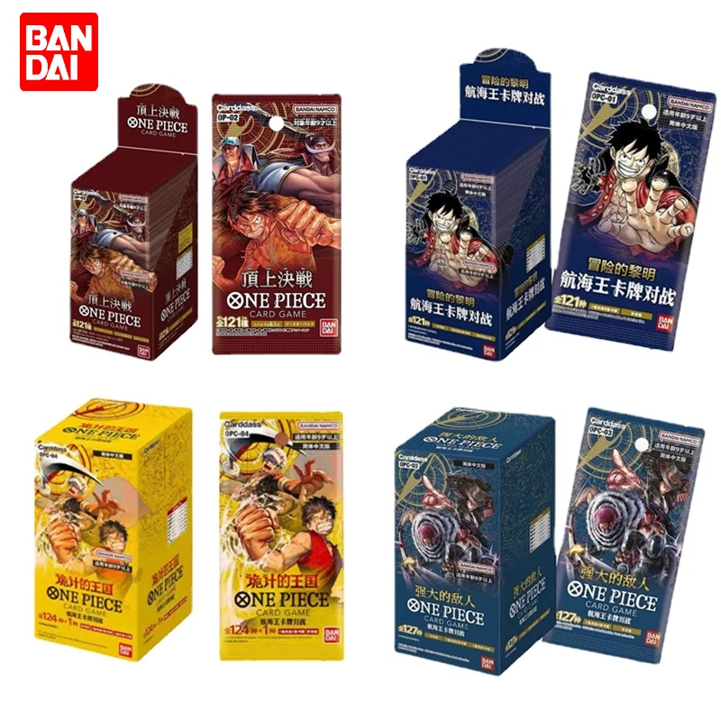 Original Bandai One Piece Cards Game  Trading Booster Box Rare Cards Anime Japanese Opcg-01 02 03 04 TCG Collector Gift