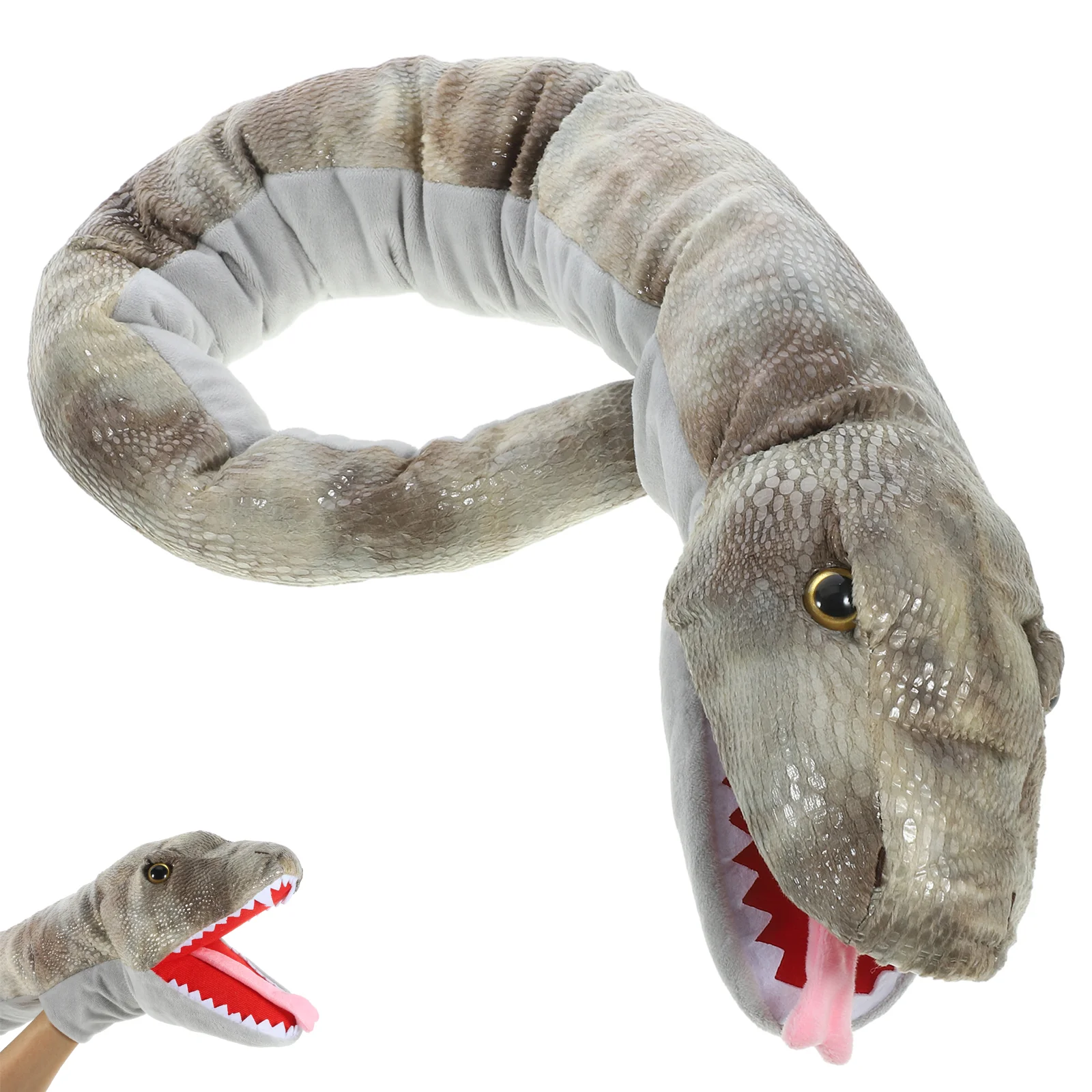 

Animal Puppet Finger Puppets Stuffed Hand Toys Cartoon Scary Snake Cotton Child