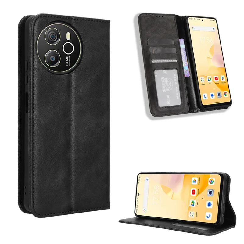 For Blackview Oscal Tiger 12 Cover Luxury Flip PU Anti-fall Leather Wallet Magnetic Adsorption Case For Oscal Tiger12 Phone Bags