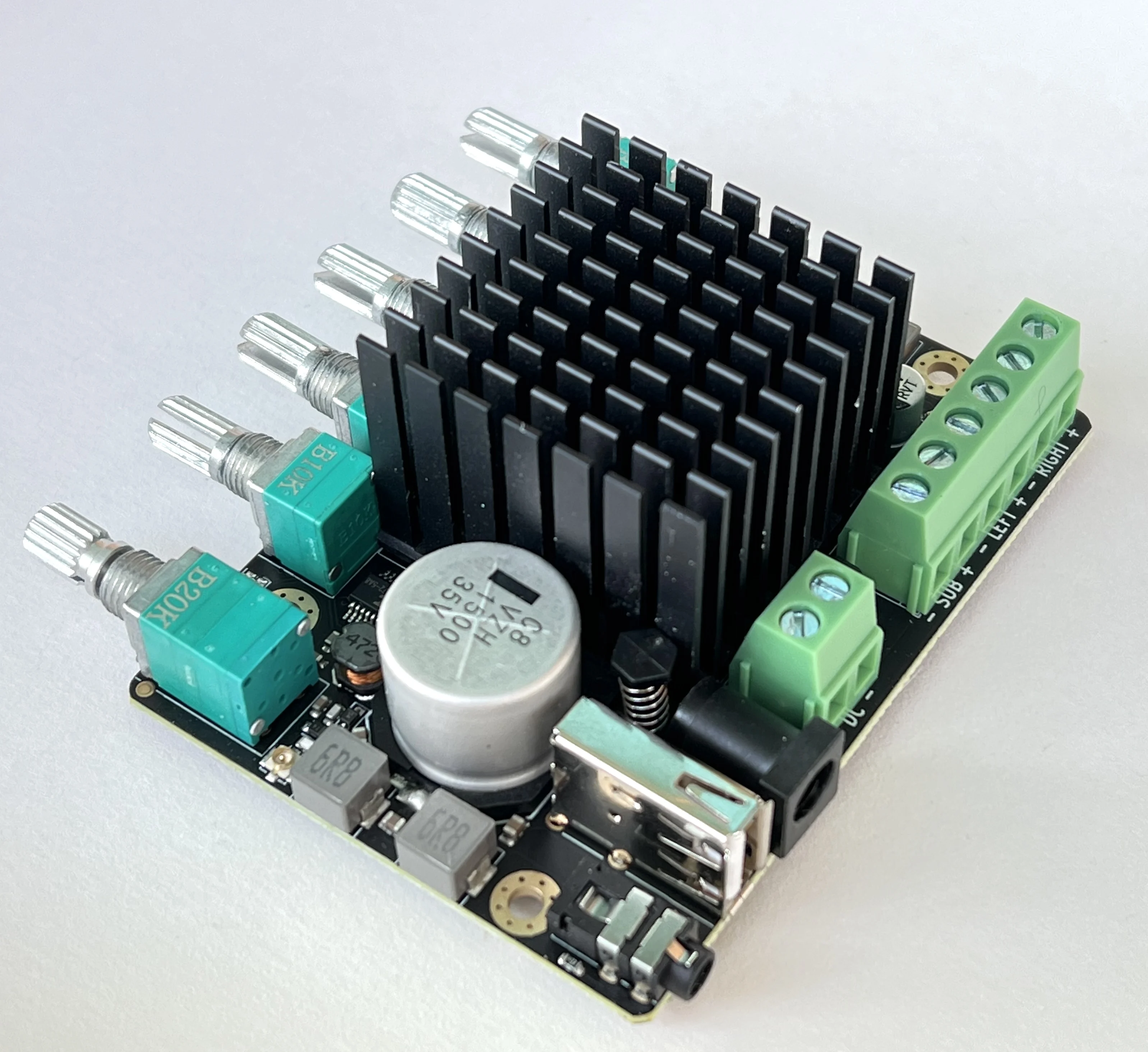 Плата цифрового усилителя Nvarcher TPA3116 2,1, 2*50 Вт + 100 Вт