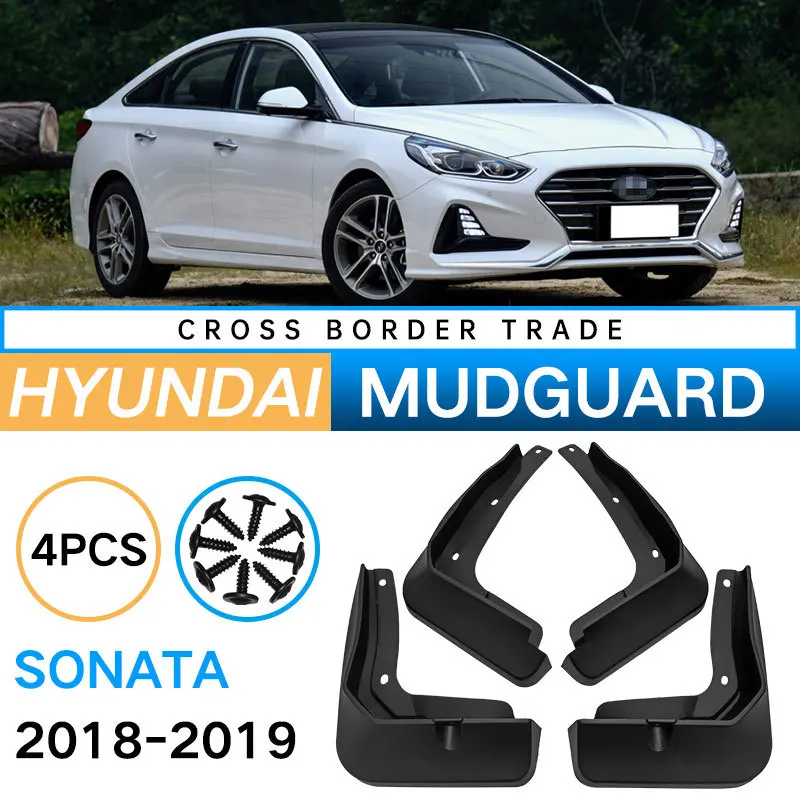 

Car Auto Fender Mud Flaps Splash Guards Mudguard for 2018–2019 Hyundai Sonata 9th Generation High Flexibility
