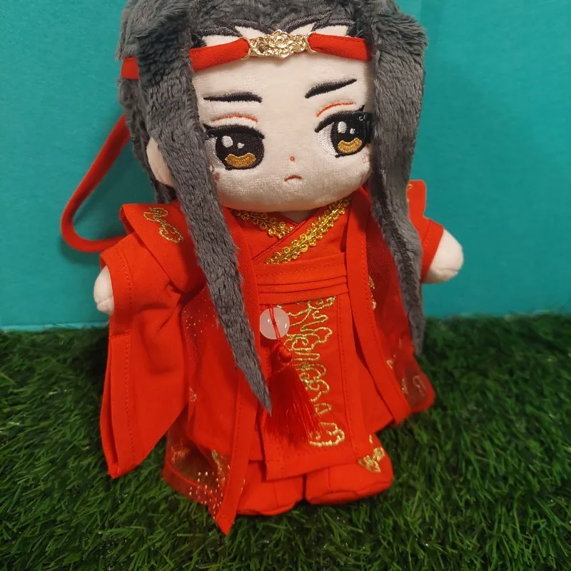 Mo Dao Zu Shi figura de Anime Wei Wuxian Lan Wangji ropa de muñeca de peluche suave muñecas de peluche Cosplay ropa de boda accesorios de vestir