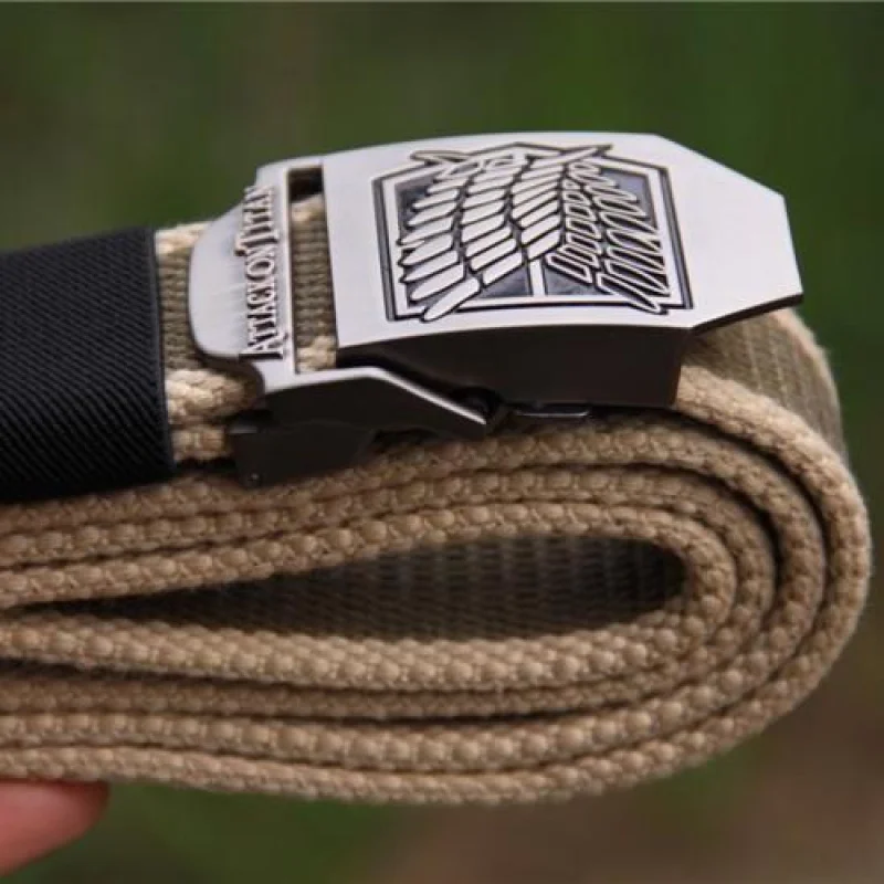 الاعتداء العملاق سير من القنب حزام التكتيكية حزام الرجال قماش الكل في واحد حزام أجنحة الحرية حزام الاتجاه الجديد