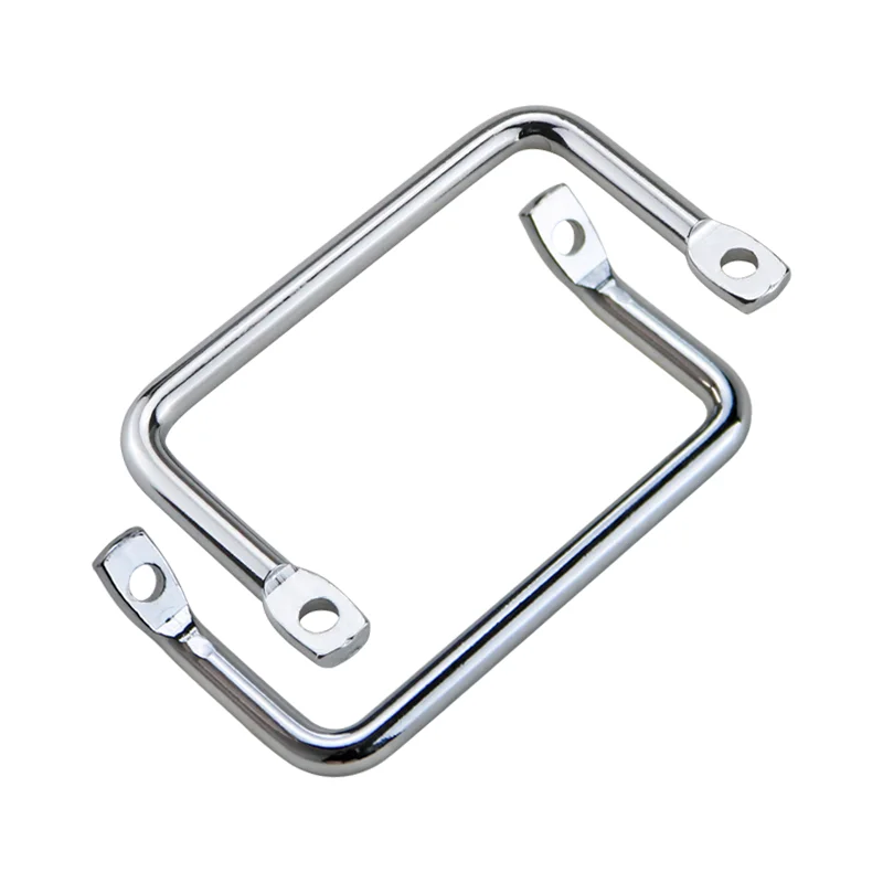 (Multiple Packs) Round Steel Bent Angle Side Mounted Handle  Iron Industrial Equipment Handle
