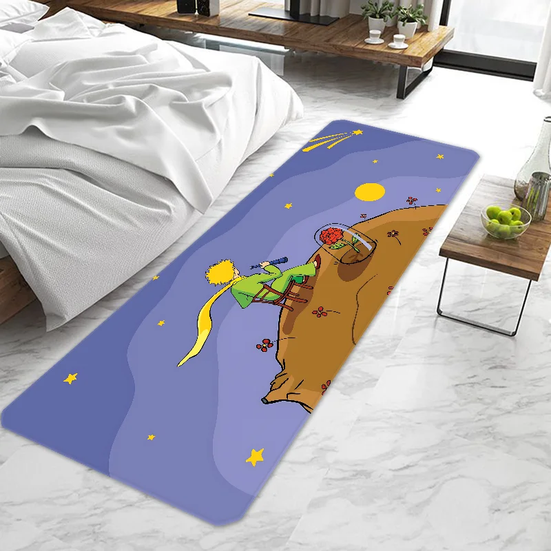 Door Mat Entrance Doormat Non-slip Ins Little Prince Washable Kitchen Carpet Living Room Hallway Rugs Door Mats Bathroom Bath